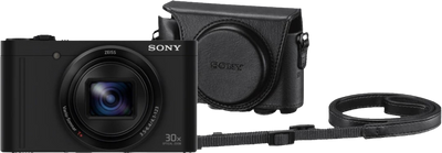 Sony CyberShot DSC-WX500 Zwart + LCJ-HWA Camerahoes