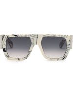 Philipp Plein lunettes de soleil à monture carrée - Blanc