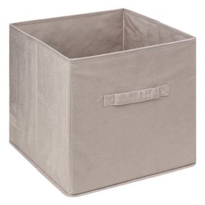 5Five Opbergmand/kastmand - vakkenkast - 29 liter - beige - 31 x 31 x 31 cm   -