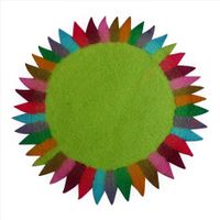 Placemat Zonnebloem Donkergroen