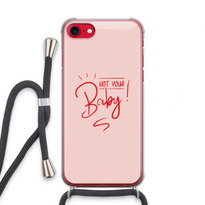 Not Your Baby: iPhone SE 2020 Transparant Hoesje met koord