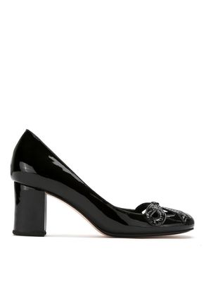 Sarah Chofakian escarpins en cuir verni - Noir