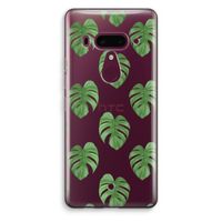 Monstera leaves: HTC U12+ Transparant Hoesje