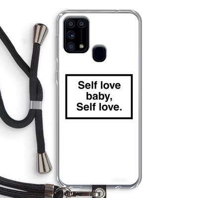Self love: Samsung Galaxy M31 Transparant Hoesje met koord