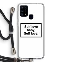 Self love: Samsung Galaxy M31 Transparant Hoesje met koord