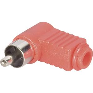 TRU COMPONENTS 1578909 Cinch-connector Stekker, haaks Aantal polen: 2 Rood 1 stuk(s)