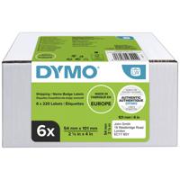 DYMO 2093092 Rol met etiketten 101 x 54 mm Papier Wit 1320 stuk(s) Permanent hechtend Verzendetiketten