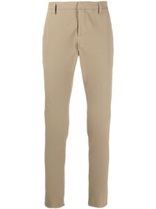 DONDUP pantalon chino à plis marqués - Marron