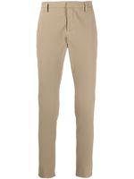 DONDUP pantalon chino à plis marqués - Marron