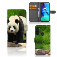 Motorola Moto G Pro | Telefoonhoesje | Met pasjeshouder | Panda