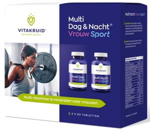 Vitakruid Multi Dag & Nacht Vrouw Sport 100% Vegan 2 x 90