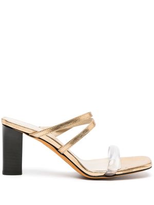 Maryam Nassir Zadeh sandales Samantha en cuir 80 mm - Or