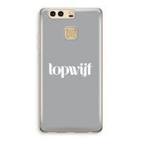 Topwijf Grijs Wit: Huawei P9 Transparant Hoesje