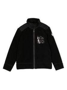 Moncler Enfant veste bomber à logo imprimé - Noir