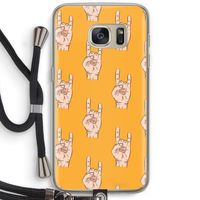 Rock: Samsung Galaxy S7 Transparant Hoesje met koord
