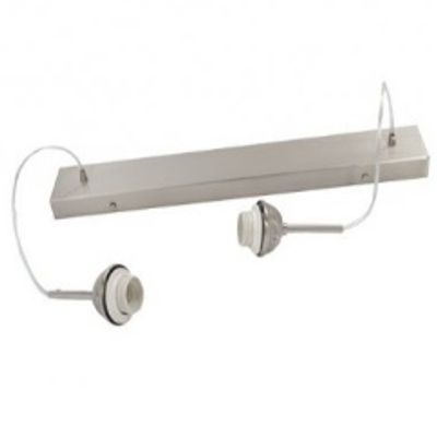 Pendelbalk zilver Sola 2 lichts