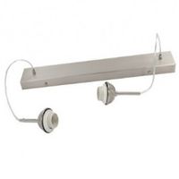 Pendelbalk zilver Sola 2 lichts