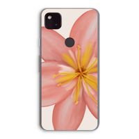 Pink Ellila Flower: Google Pixel 4a 5G Transparant Hoesje