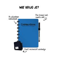 Correctbook Original Earthy Blue A5 lined - Uitwisbaar / Herschrijfbaar Notitieboek Correctbook Original Earthy Blue A5 lined - Uitwisbaar / Herschrijfbaar Notitieboek