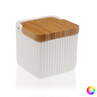 Zoutvaatje met deksel (11,5 x 11,5 x 11,5 cm) Kleur Grijs