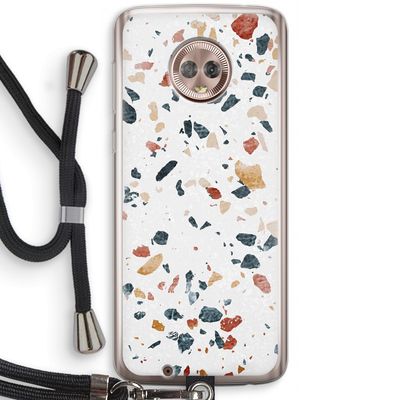 Terrazzo N°4: Motorola Moto G6 Transparant Hoesje met koord