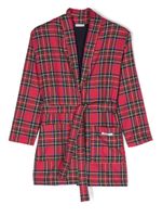 La Perla Kids robe longue à motif tartan - Rouge