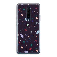 Dark Rounded Terrazzo: OnePlus 7 Pro Transparant Hoesje