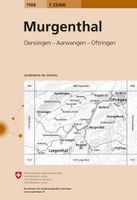 Wandelkaart - Topografische kaart 1108 Murgenthal | Swisstopo - thumbnail