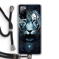 Darkness Tiger: Samsung Galaxy S20 FE / S20 FE 5G Transparant Hoesje met koord