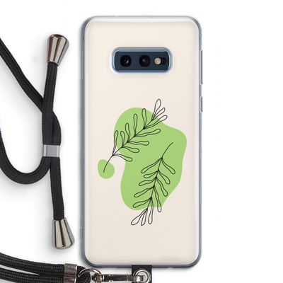 Beleaf in you: Samsung Galaxy S10e Transparant Hoesje met koord