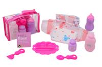 Baby rose verzorgset in tasje - thumbnail