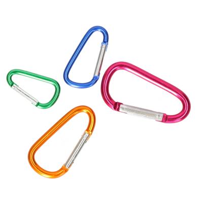 DID Karabijnhaak aluminium - set van 4x stuks - beveiligingshaak - veersluiting