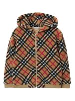 Burberry Kids hoodie en polaire à motif Vintage Check - Tons neutres - thumbnail