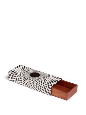 Fornasetti "boîte imprimée Egocentrismo 4 cm x 20 cm x 7,5 cm" - Blanc