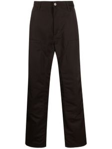 Carhartt WIP pantalon fuselé à empiècements contrastants - Marron