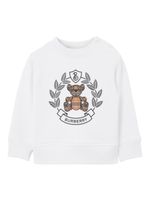 Burberry Kids pull à imprimé Thomas Bear - Blanc