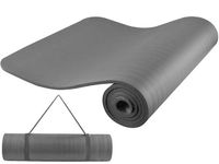Universele Yogamat 181 x 61.5 x 1 cm - Home Fitness Grijs - thumbnail