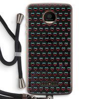 Hartjes: Motorola Moto Z Force Transparant Hoesje met koord