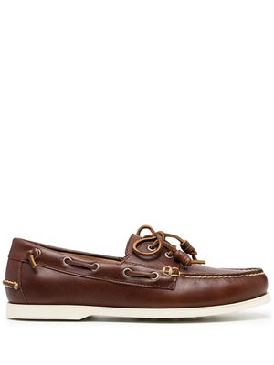 Polo Ralph Lauren chaussures bateau Merton - Marron