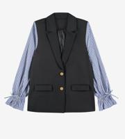 Nik&Nik zomer blazer meisjes - zwart - Aava