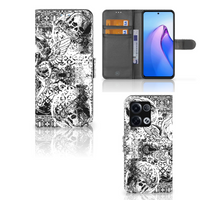 Telefoonhoesje met Naam OPPO Reno8 Pro Skulls Angel