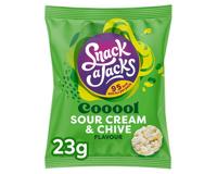 Snack A Jacks sour cream & chive (8x 23gr)