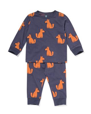 HEMA Babypyjama hond antraciet (antraciet)