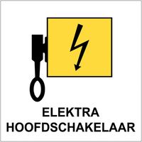 Hoofdafsluiting elektra sticker ARBO centrum - Hoofdafsluiting elektra sticker