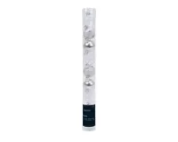 Decoris kerstbalmix glas d3cm 9st zilver