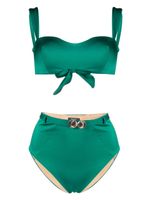 Noire Swimwear bikini à breloque coquillage - Vert