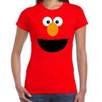 Verkleed / carnaval t-shirt rode cartoon knuffel pop voor dames - Verkleed / kostuum shirts