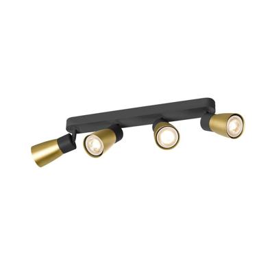 SLV SpotPuri 2.0 Dome zwart-goud 4-lichts - 1008353