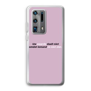 uw waarde daalt niet: Huawei P40 Pro Plus Transparant Hoesje