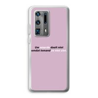 uw waarde daalt niet: Huawei P40 Pro Plus Transparant Hoesje
